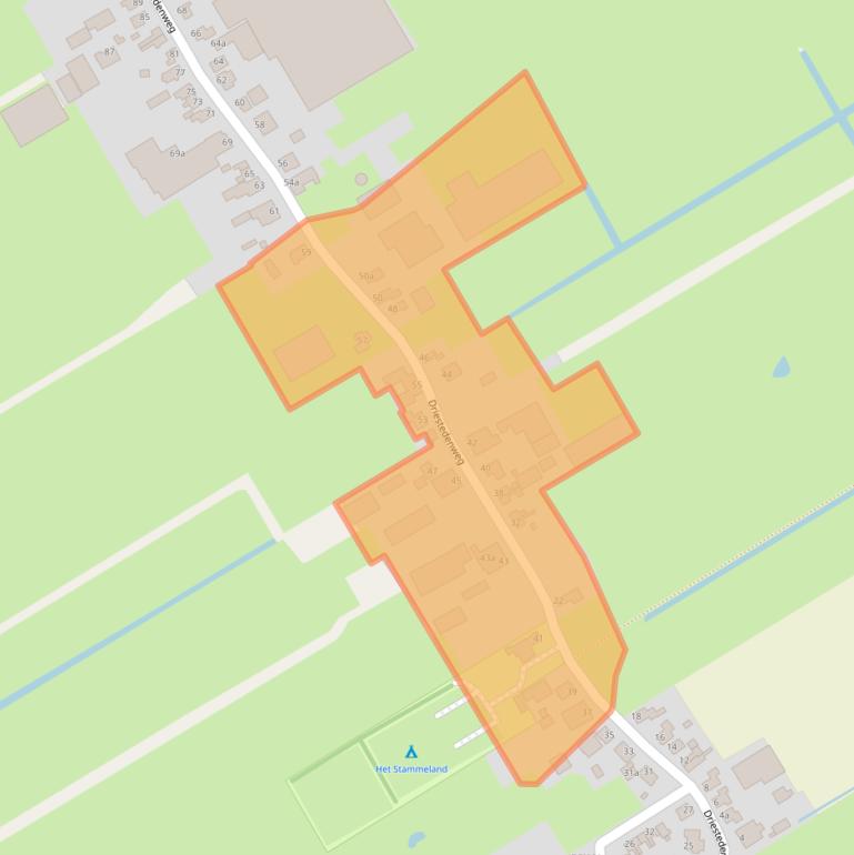 Kaart van postcodegebied 1662BG.