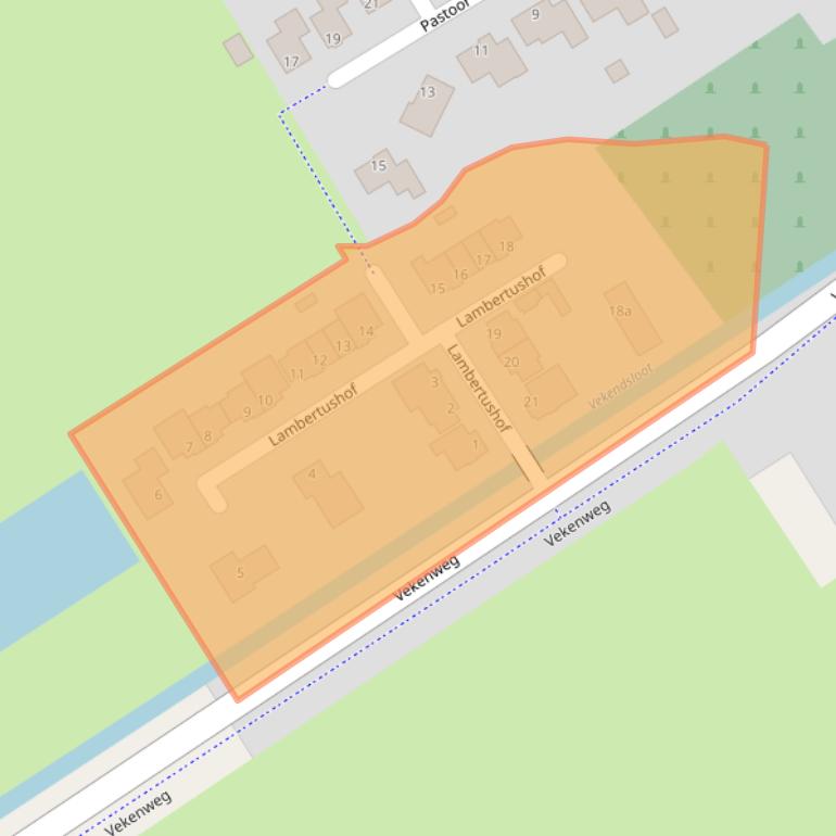 Kaart van postcodegebied 1663BC.