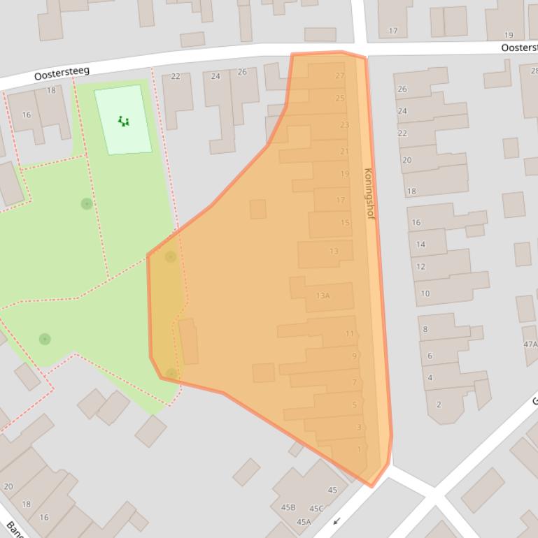 Kaart van postcodegebied 1671AM.