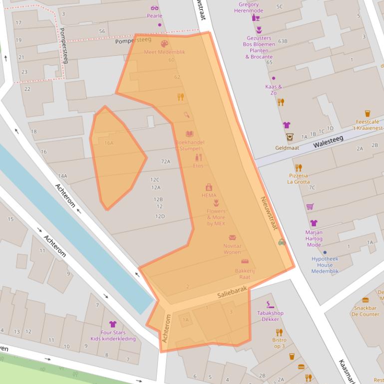 Kaart van postcodegebied 1671BG.