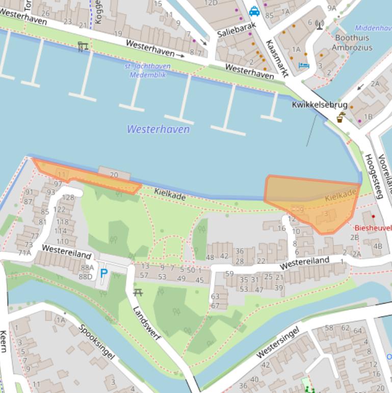 Kaart van postcodegebied 1671BP.