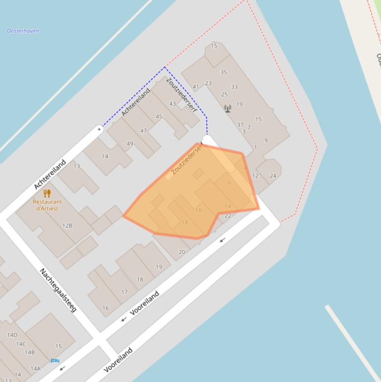 Kaart van postcodegebied 1671BX.