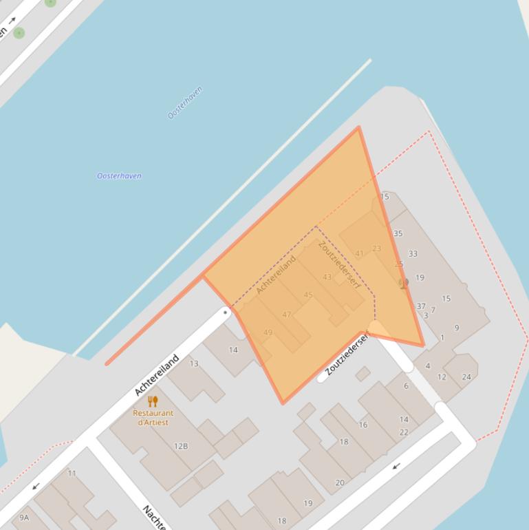 Kaart van postcodegebied 1671BZ.