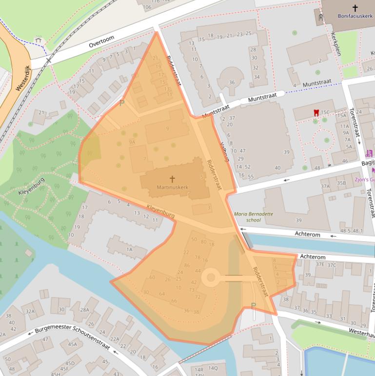 Kaart van postcodegebied 1671CS.
