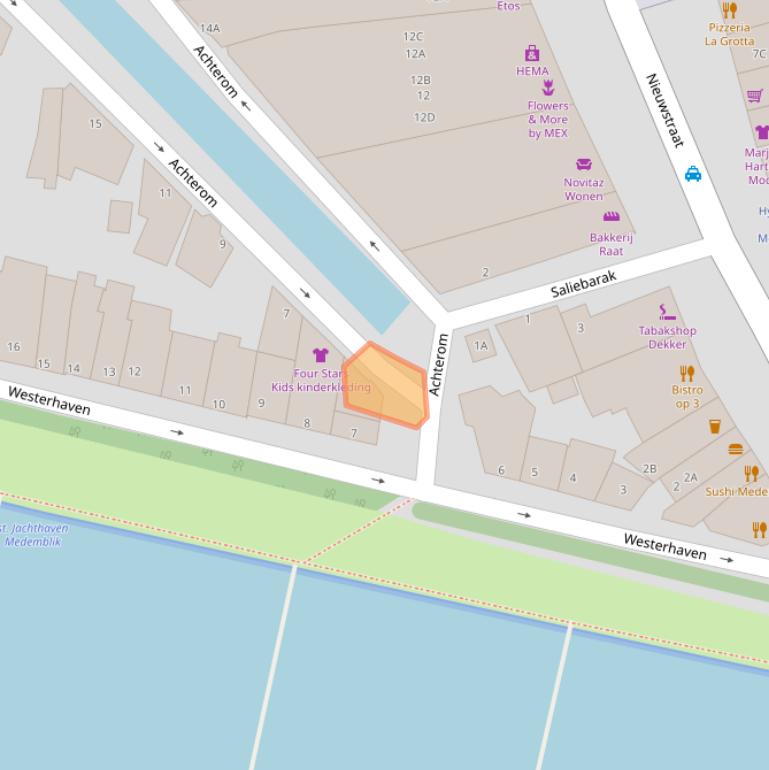 Kaart van postcodegebied 1671CV.