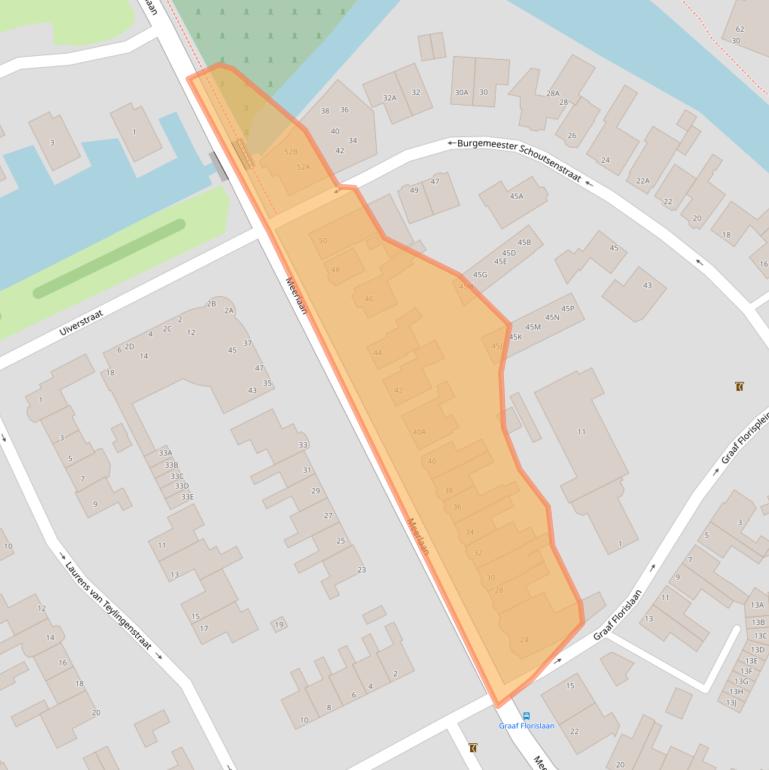 Kaart van postcodegebied 1671EG.