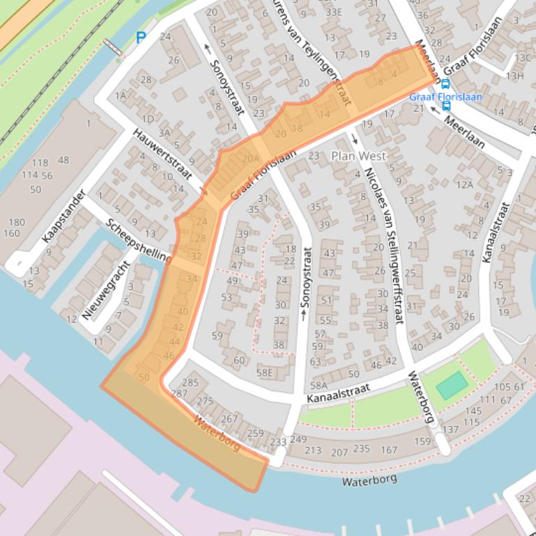 Kaart van postcodegebied 1671EK.