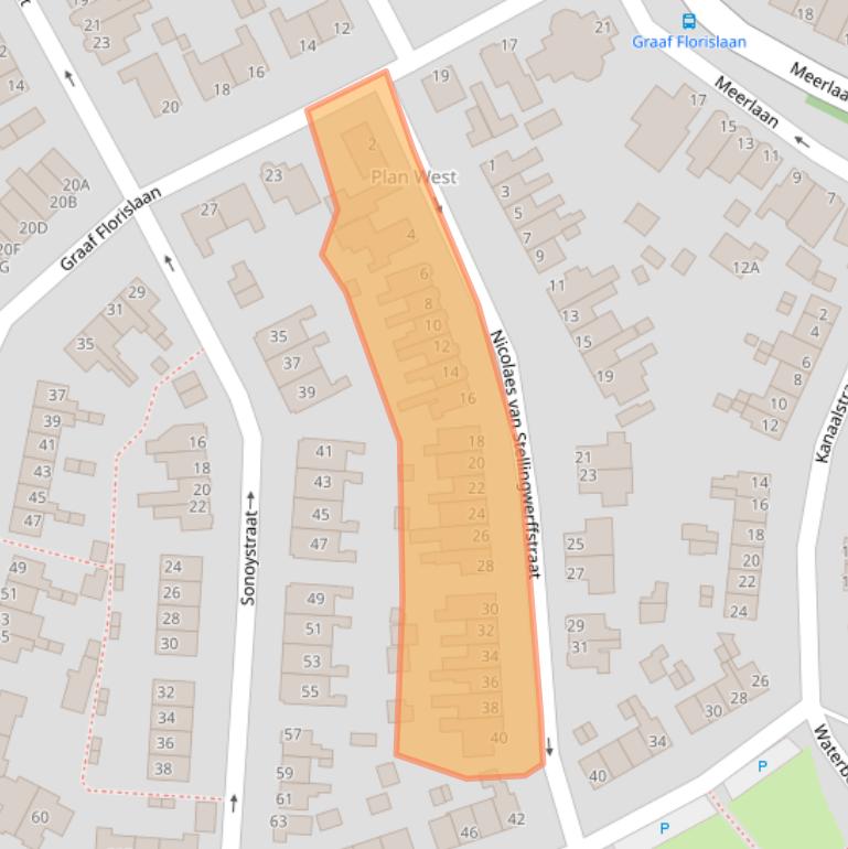 Kaart van postcodegebied 1671EP.