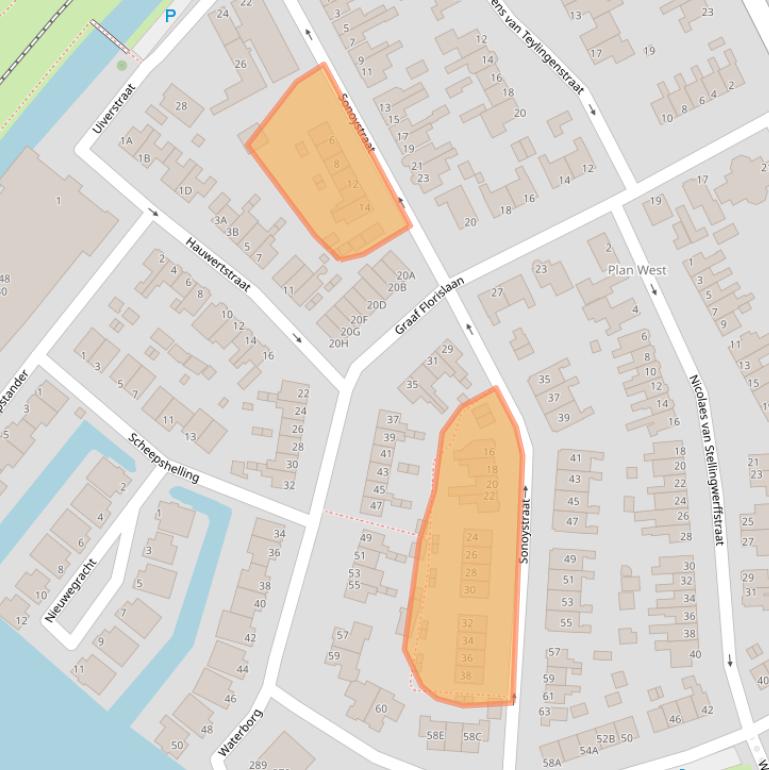 Kaart van postcodegebied 1671ET.