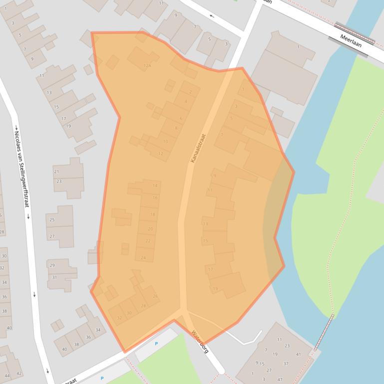 Kaart van postcodegebied 1671EX.