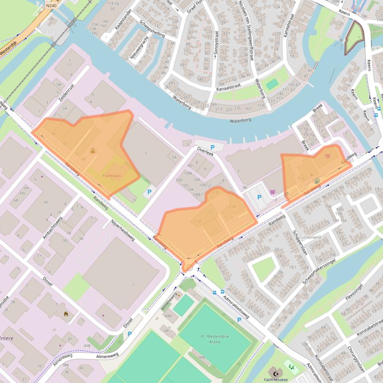 Kaart van postcodegebied 1671GG.