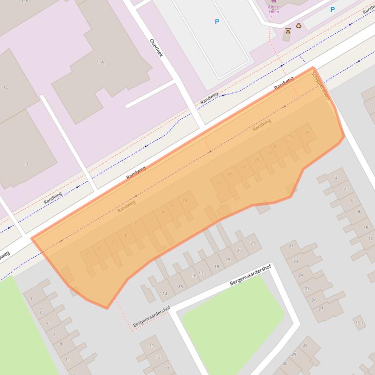 Kaart van postcodegebied 1671GH.