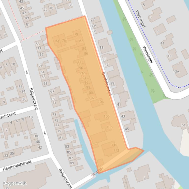 Kaart van postcodegebied 1671GV.