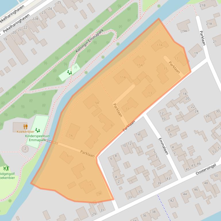 Kaart van postcodegebied 1671HD.