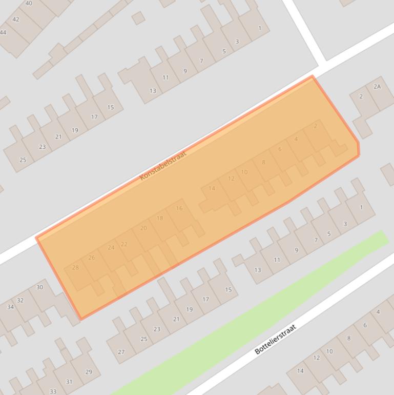 Kaart van postcodegebied 1671JP.