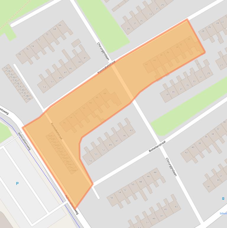 Kaart van postcodegebied 1671JR.