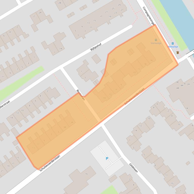 Kaart van postcodegebied 1671JX.