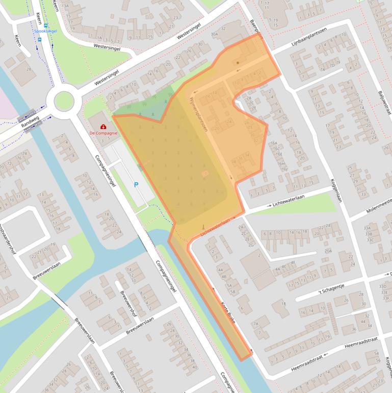 Kaart van postcodegebied 1671KG.