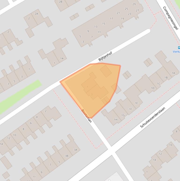 Kaart van postcodegebied 1671KZ.