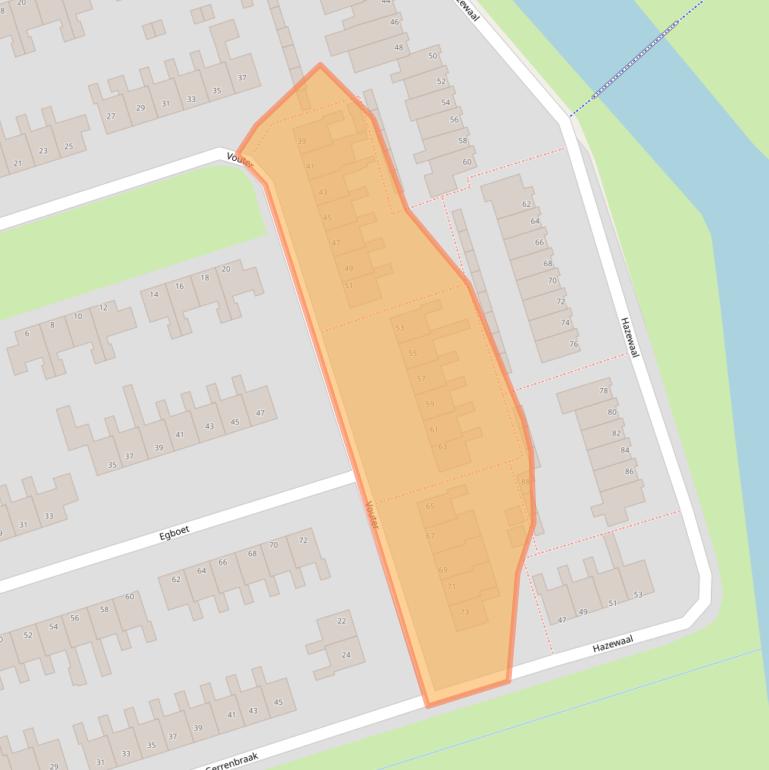 Kaart van postcodegebied 1671LE.