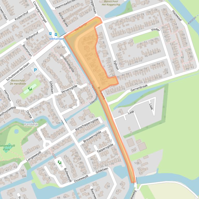 Kaart van postcodegebied 1671LN.