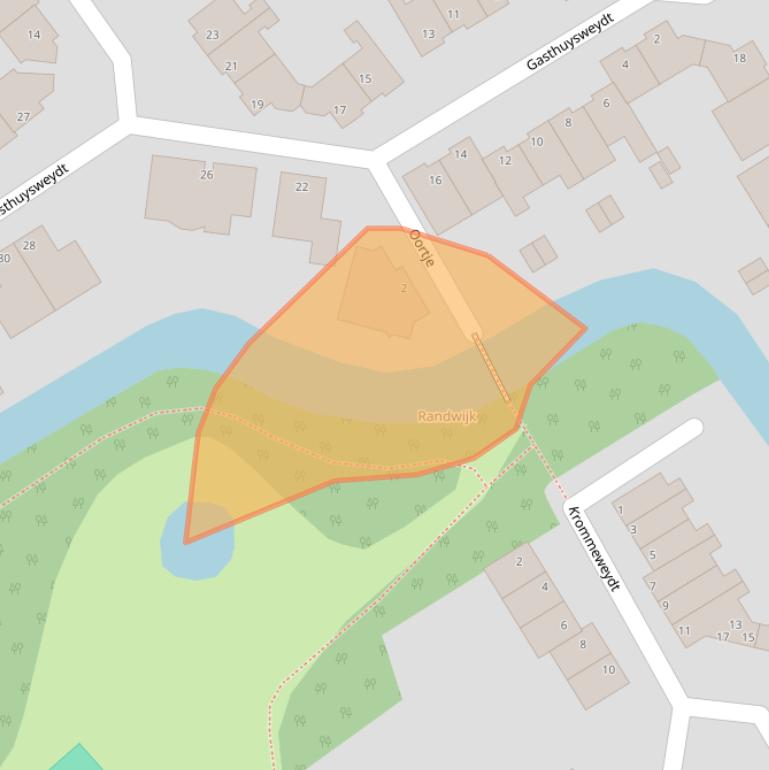 Kaart van postcodegebied 1671MC.