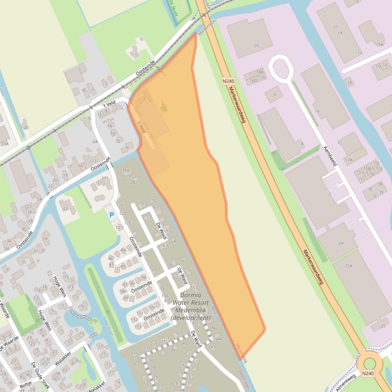 Kaart van postcodegebied 1671NA.