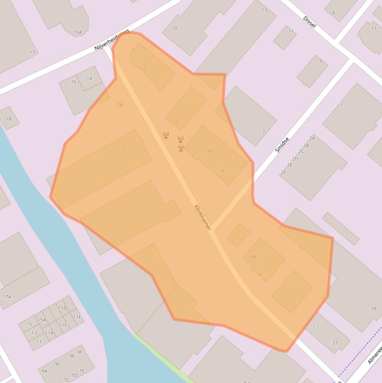 Kaart van postcodegebied 1671NH.