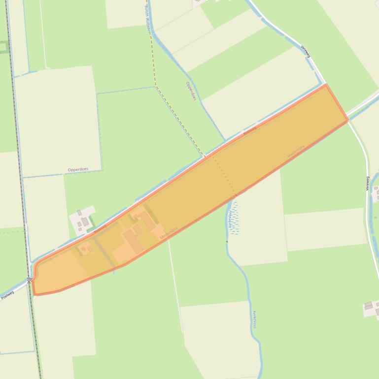 Kaart van postcodegebied 1671PG.