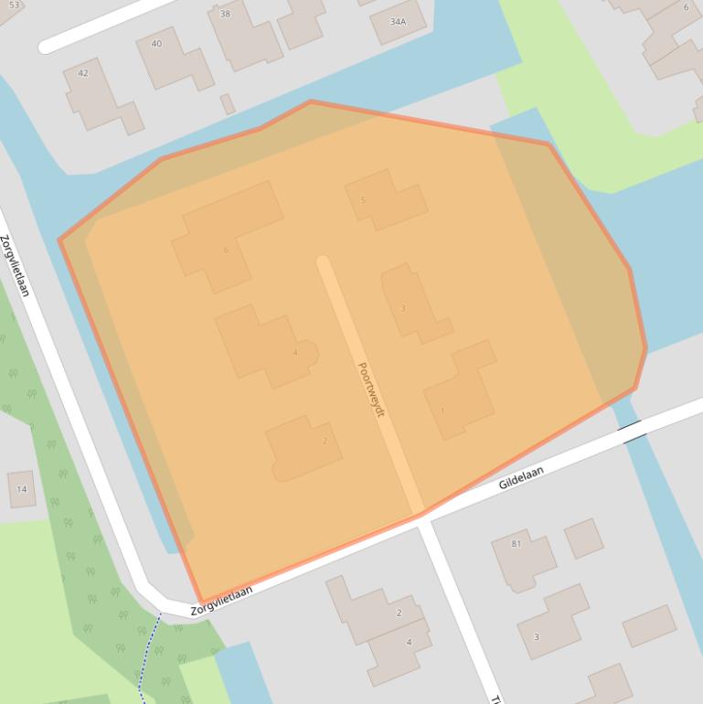 Kaart van postcodegebied 1671RC.