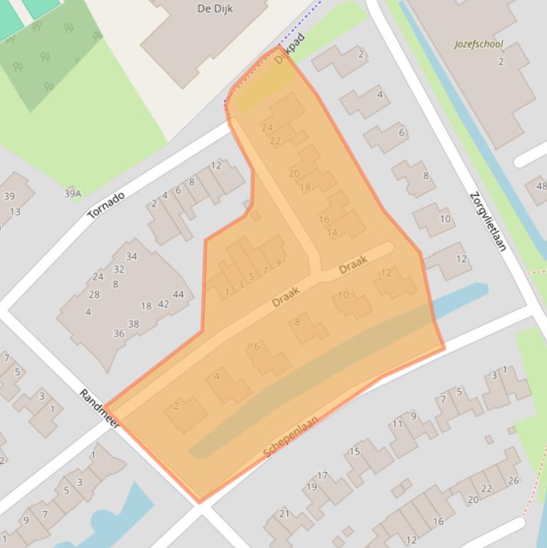 Kaart van postcodegebied 1671RN.