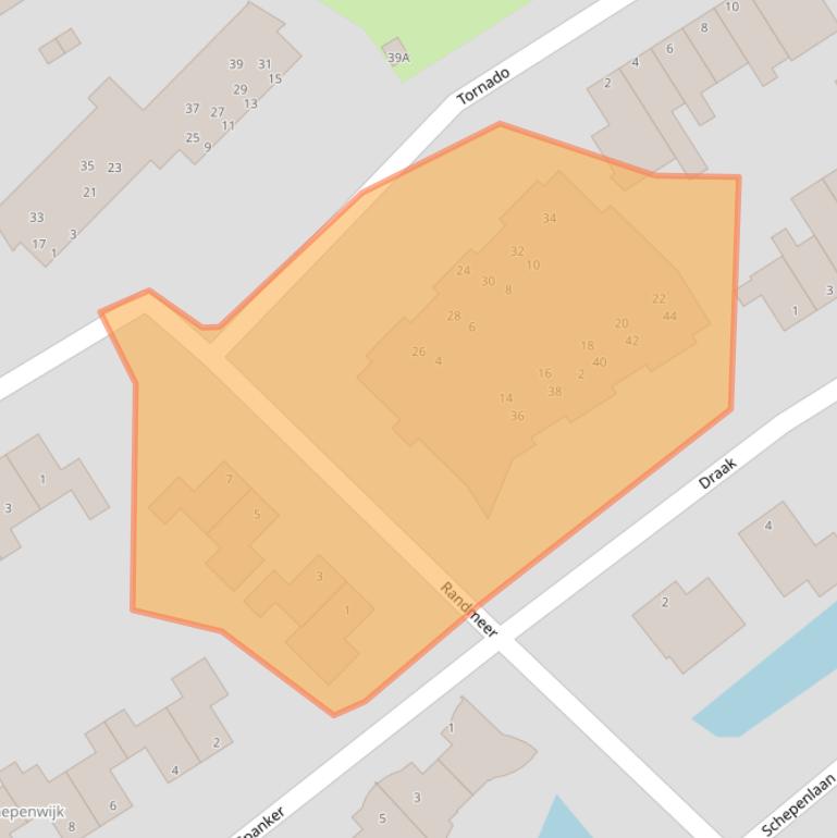 Kaart van postcodegebied 1671RP.