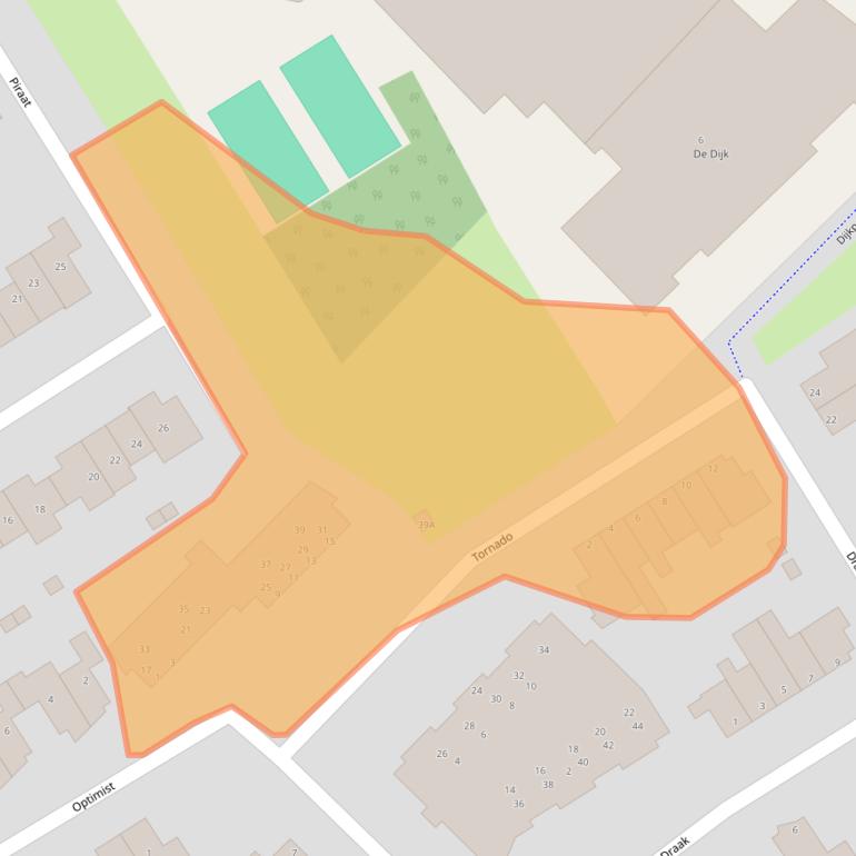 Kaart van postcodegebied 1671RR.