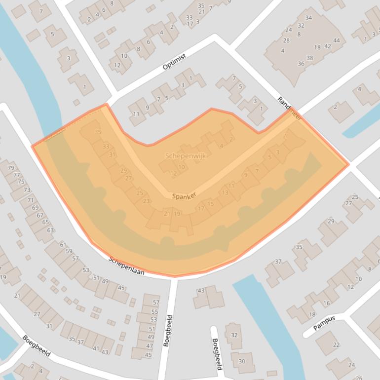 Kaart van postcodegebied 1671RV.