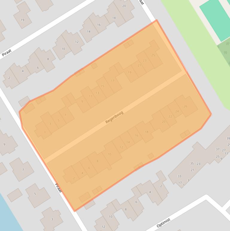 Kaart van postcodegebied 1671RW.