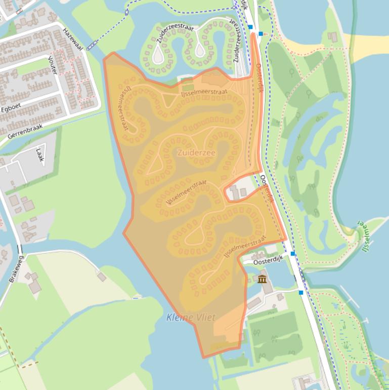 Kaart van postcodegebied 1671SC.