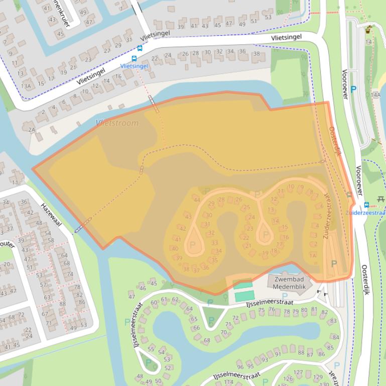 Kaart van postcodegebied 1671SE.