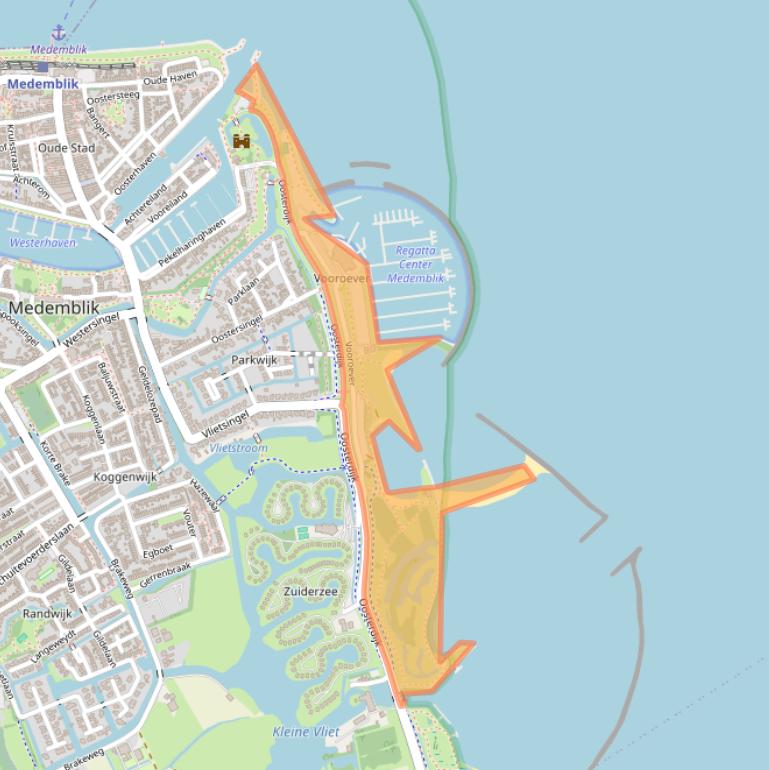 Kaart van postcodegebied 1671SG.