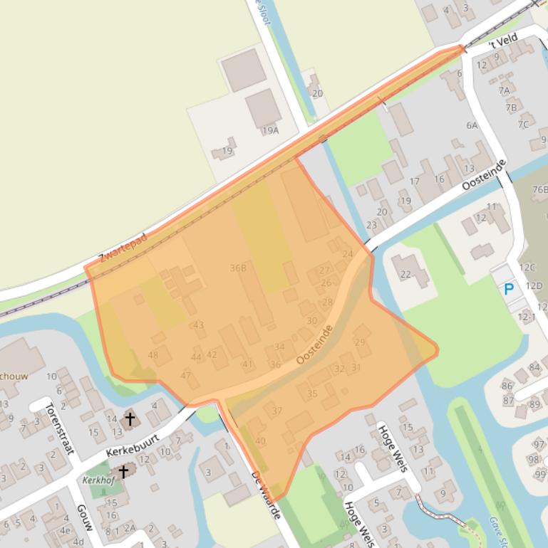 Kaart van postcodegebied 1674NC.