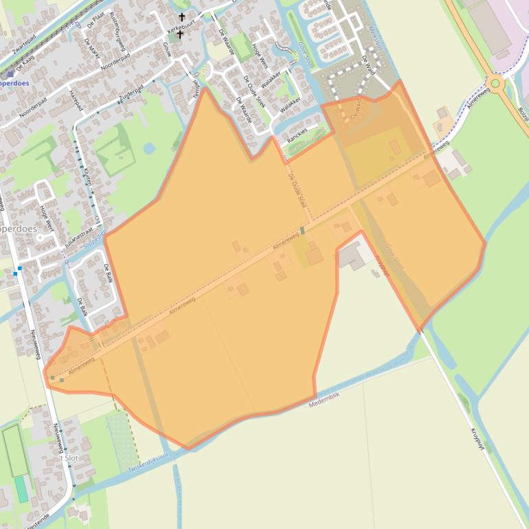 Kaart van postcodegebied 1674PS.