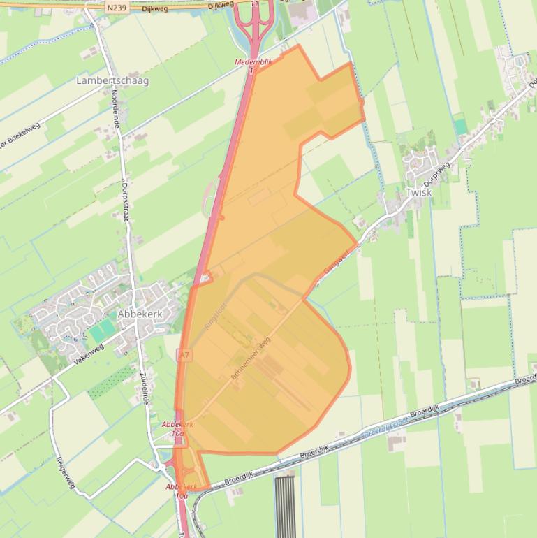 Kaart van postcodegebied 1676EL.