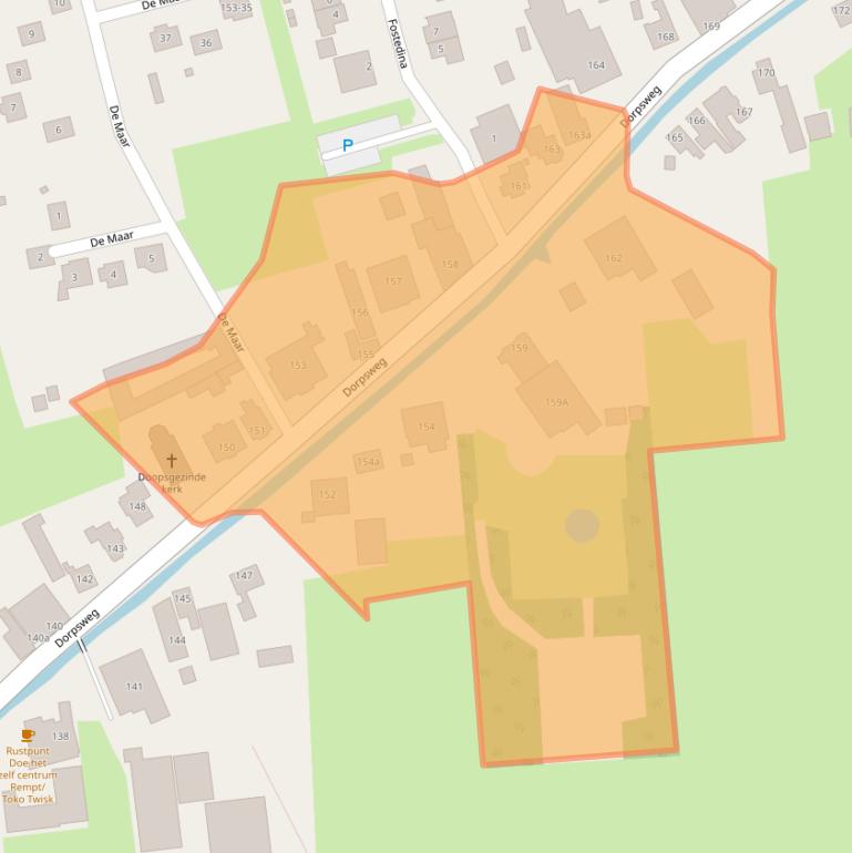 Kaart van postcodegebied 1676GK.