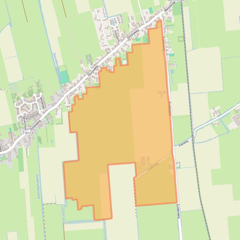 Kaart van postcodegebied 1676GN.