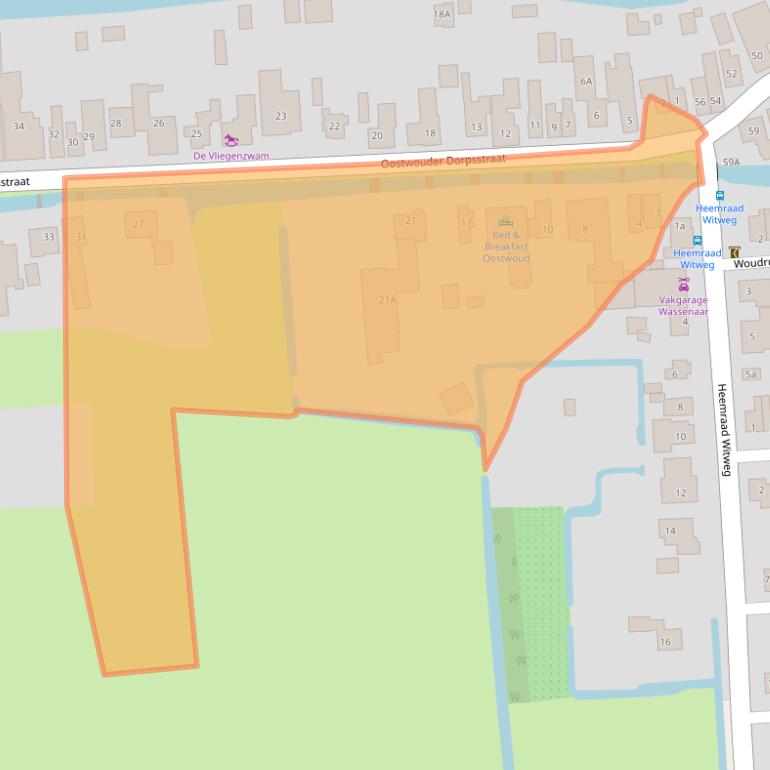 Kaart van postcodegebied 1678HE.