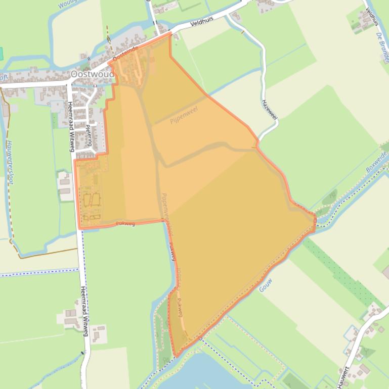 Kaart van postcodegebied 1678HP.