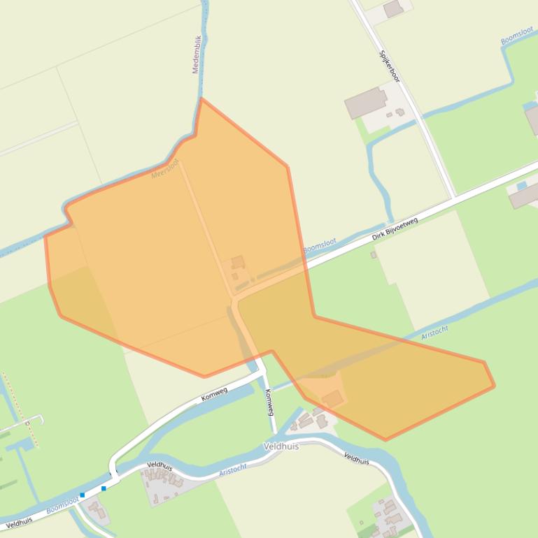 Kaart van postcodegebied 1678HZ.