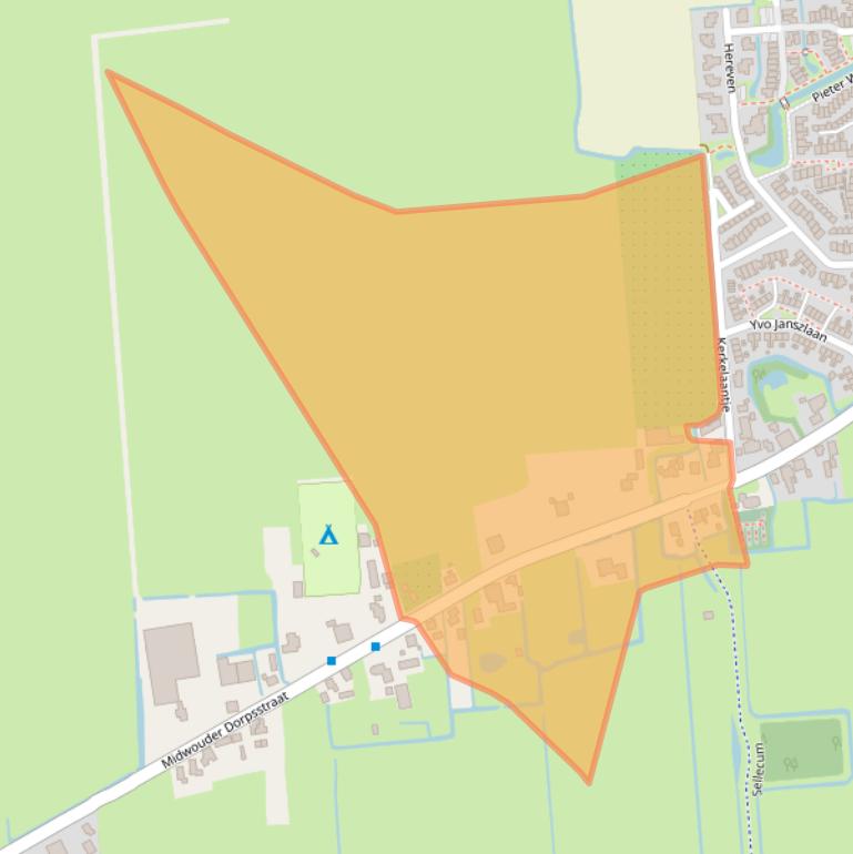 Kaart van postcodegebied 1679GB.