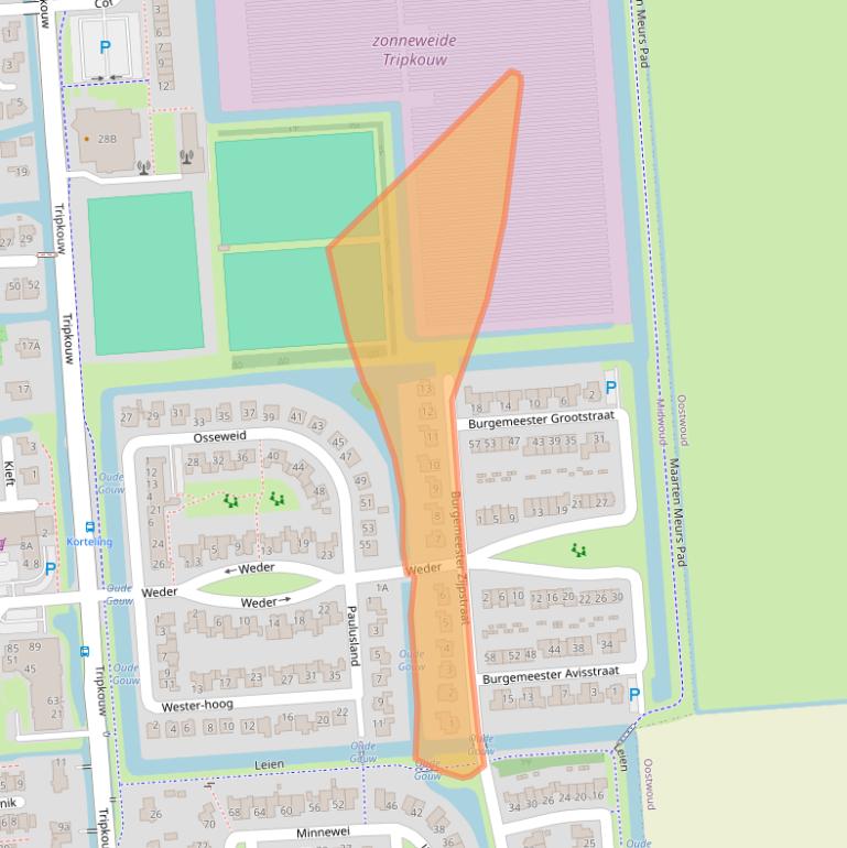 Kaart van postcodegebied 1679HA.