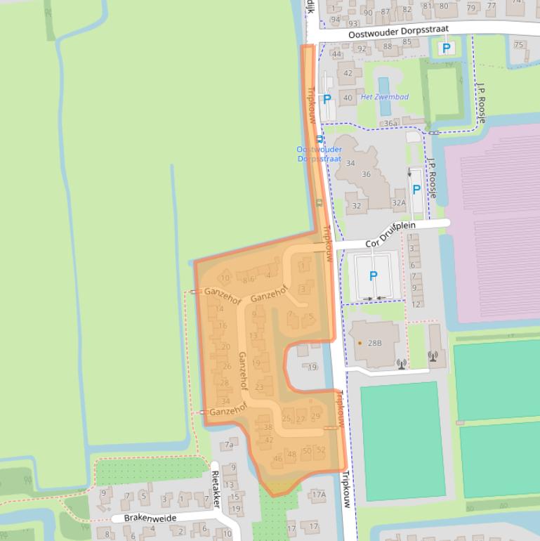 Kaart van postcodegebied 1679TA.