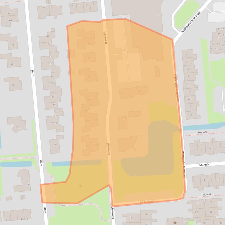 Kaart van postcodegebied 1679VG.